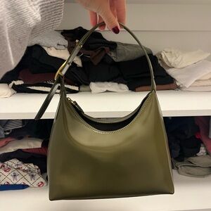 STAUD Olive Green Shoulder Bag